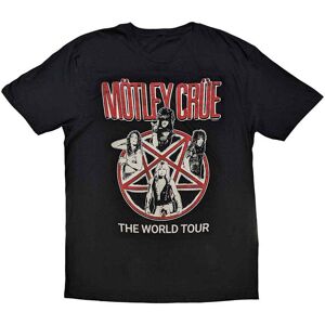 Mötley Crue: Unisex T-Shirt/Vintage World Tour (Black) (Small)