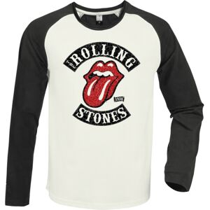 Amplified Rolling Stones: 1978 Tour Vintage White / Charcoal Large Baseball Jersey