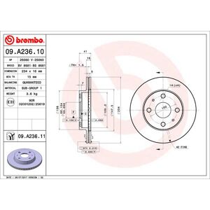 BREMBO brake disc 09.A236.11