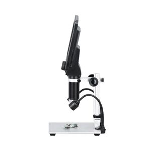 TOMTOP JMS USB-strömförsörjning Digitalt mikroskop 12 megapixel 1-1600X kontinuerligt förstoringsmikroskop 9-tums LCD