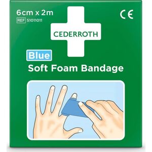 Soft Foam Bandage Cederroth Blå, 6 Cm X 2 M