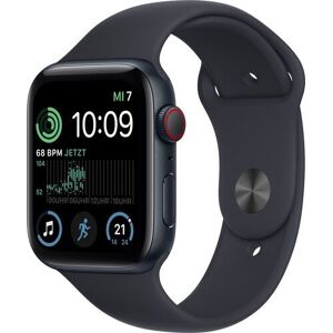 Apple Watch SE 44 mm (2022) GPS + Cellular Midnatt Sportband Midnatt M/L