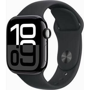 Apple Watch Series 10 Aluminium 42 mm (2024) GPS jet black Sportband S/M svart