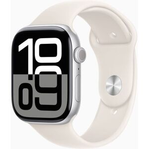 Apple Watch Series 10 Aluminium 46 mm (2024) GPS silver Sportband M/L Stjärnglans