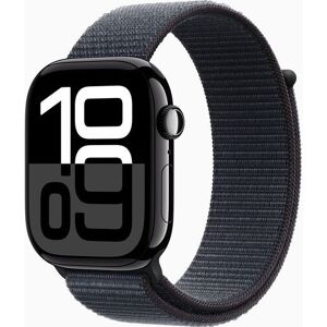 Apple Watch Series 10 Aluminium 46 mm (2024) GPS jet black Sportloop svartlila