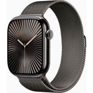 Apple Watch Series 10 Titan 46 mm (2024) GPS + Cellular skiffer Milanesisk loop M/L skiffer