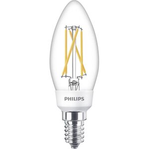 Philips LED 77215400 LED-lamp EEK F (A - G) E14 Kronljusform 5 W, 2.5 W, 1 W = 40 W, 18 W, 9 W Varmvit (Ø x L) 3.5 cm x 10.6 cm dimbar 1 st
