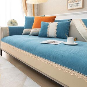 Super Six Europeiskt nytt sofföverdrag skarvat bred brätte spets soffhandduk halkfritt sofföverdrag läder universellt för vardagsrum 1/2/3/4 sits 70x70cm 1pcs