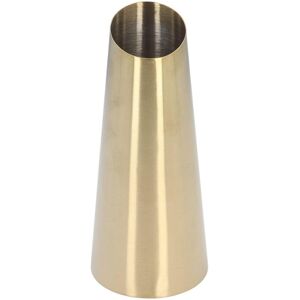 OutsideWorld Guldvas 304 Rostfritt Stål Konisk Form Smal Hals Enkel Modern Stil Skrivbordsvas för Hemmet