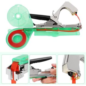 happybuySE Ny Växtbindningsmaskin för Klätterväxter med 10 Rullar Tejp & Klammer Druvor