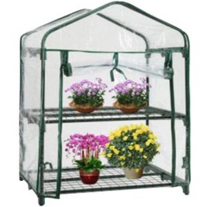 WOW My Garden Växthusskydd Transparent Enkel montering PVC-rulldragkedja Design Växthusskydd för trädgård Dual Layer