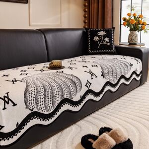 BC-Warm Home Specialformad soffkudde Ny Fyrsäsongs Universell Halkfri Sittdyna Chenille Raktknäppt Lädersofföverdrag Överdragstyg 70*70cm