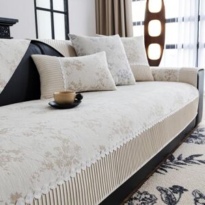 BC-Warm Home Lätt lyx chenille sofföverdrag dyna är universell för alla årstider nytt lädersofföverdrag handduk halkfri sittdynöverdrag tyg 70*70cm