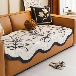Your Warm Home Jacquard Löv Sofföverdrag Irregular Formad Soffkudde Fyra Säsonger Universell Halkfri Soffmatta Fransk Rak Rad Sofföverdrag 90x210cm 1pcs