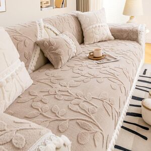 Your Warm Home Löv Jacquard Soffhandduk Mat Förtjockad Plysch L-form Hörn Halkfri Sofföverdrag Enkelhet Soffkudde Schäslong Sofföverdrag 70x150cm 1pcs