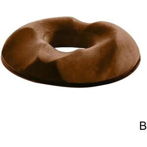 Dog Thirty Four Coccyx Smärtlindring Memory Foam Donut Kudde Resesäte Kudde D7X5 brown 43*36*7cm