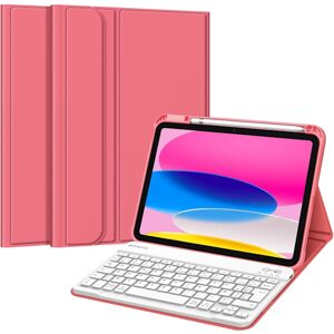 Apple Tangentbord för iPad (A16) 11:e generationen 11 tum 2025, iPad 10:e generationen 10,9 tum 2022 - Trådlöst Bluetooth QWERTY-tangentbord