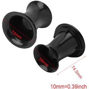 2 ST Högtalarport Rör Bas för Reflex Ventilationsanslutning Tillbehör Ljudhögtalare Dedikerat Rör 65 X 74.5mm