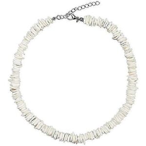 Snäckhalsband Justerbart Vita Musselchips Snäcka Hawaiianskt Sommarstrand Smycke---57040-XG923