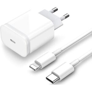 USB C Snabbladdare 20W Con-kabel 2M för iPhone 13-13 Mini - 13 Pro - 13 Pro Max - 12, 11, SE 2020, Pad Pro, Airpods Pro, Pr[3]