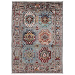 Handknuten. Ursprung: Afghanistan 87X127 Shabargan Matta Matta Mörkgrå/Mörkröd Afghanistan