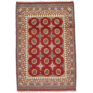 Handknuten. Ursprung: Afghanistan Afghan Fine Matta Matta 106X156 Mörkröd/Brun (Ull, Afghanistan)