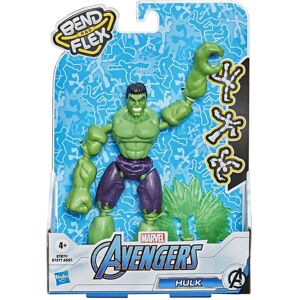 Marvel Avengers Bend And Flex Hulk Toys Playsets & Action Figures Action Figures Khaki Green Marvel