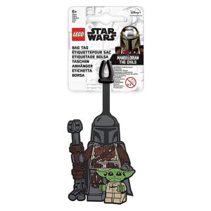 Lego Star Wars, Bag Tag, The Mandalorian W/Child Accessories Bags Bag Tags Black Star Wars
