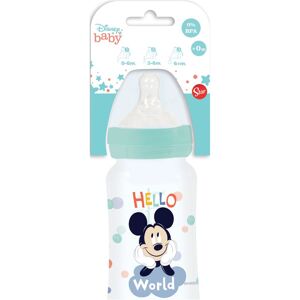 Disney Baby 240Ml Wideneck Bottle Silic Teat Mickey Baby & Maternity Baby Feeding Baby Bottles & Accessories Baby Bottles Multi/patterned Mickey Mouse