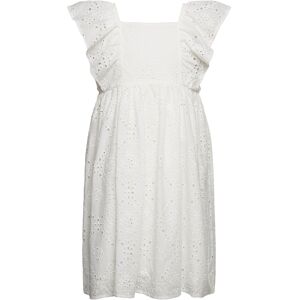 Dress Embroidery Anglais Frill Dresses & Skirts Dresses Casual Dresses Sleeveless Casual Dresses White Lindex