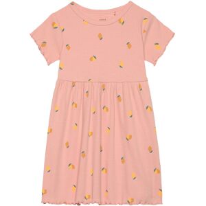 Dress Rib Lemons Dresses & Skirts Dresses Casual Dresses Short-sleeved Casual Dresses Pink Lindex