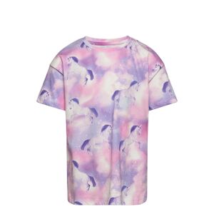 Top S S Over D Unicorn Phot Tops T-shirts Short-sleeved Multi/patterned Lindex