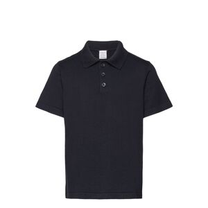 T Shirt Knitted Poloshirt Tops T-shirts Polo Shirts Short-sleeved Polo Shirts Navy Lindex