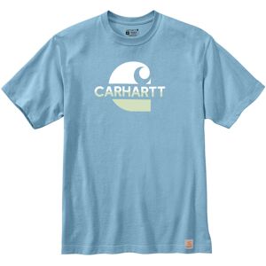 Carhartt Relaxed Fit Heavyweight C Graphic T-shirt S Vit Blå
