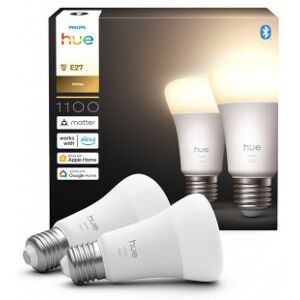 Philips Led-Smartlampa, White, E27, 1100 Lm, 2-Pack