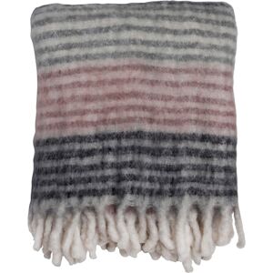 SoffaDirekt Melvina Pläd, Rosa/rand