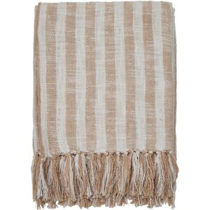 Wikholm Form Nela Pläd Rand Beige/offwhite