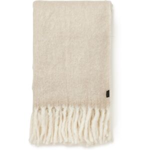 Jakobsdals Herringbone Mohair Pläd Beige
