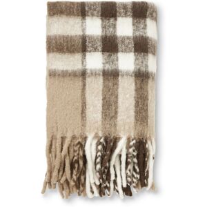 Jakobsdals Check Mohair Pläd Brun