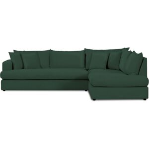 SoffaDirekt Bolnuevo L-Soffa Höger Hel Dyna Grön