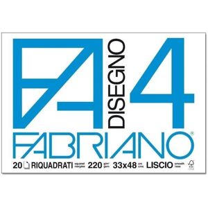 Fabriano 8001348161509, 220 gsm, Vit, 20 ark, 33 cm, 48 cm