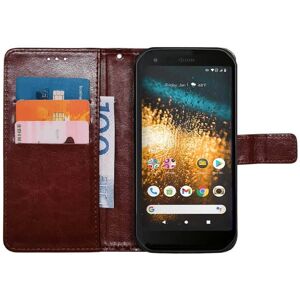 Mobilplånbok 3-kort CAT S62 - Brun