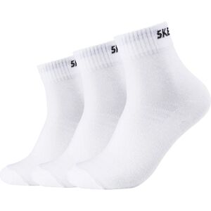 Skechers 3PPK Unisex Mesh Ventilation Quarter Socks SK42017-1000, Unisex, Strumpor, Vit