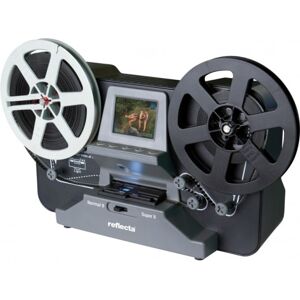 Reflecta Film Scanner Super 8 – Normal 8, Film-/diabildsscanner, Svart, LCD, 6,1 cm (2.4"), CMOS, 1/3"