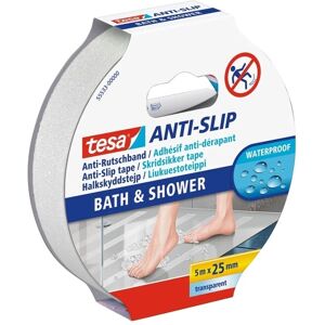 tesa BATH & SHOWER 55533-00000-11 Skridsikker tape Transparent (L x B) 5 m x 25 mm 1 stk