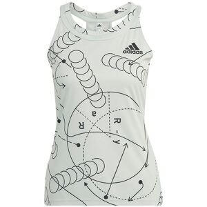 adidas Club Tennis Graphic Tank Top Dam, Green, M