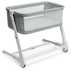 costway Baby 2-in-1 Bedside Crib with Mattress Dark Grey 61cm H X 236.22cm W X 177.8cm L