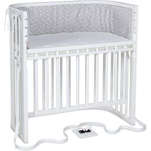 babybay Boxspring Comfort Plus co-sleeper Lacquered White Round