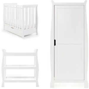 Obaby Stamford Space Saver 3-Piece Nursery Furniture Set White 60 x 120 cm