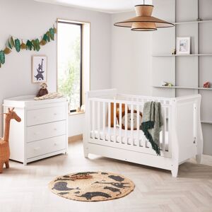 BabyMore Stella 2-Piece Nursery Furniture Set White 70 x 140 cm